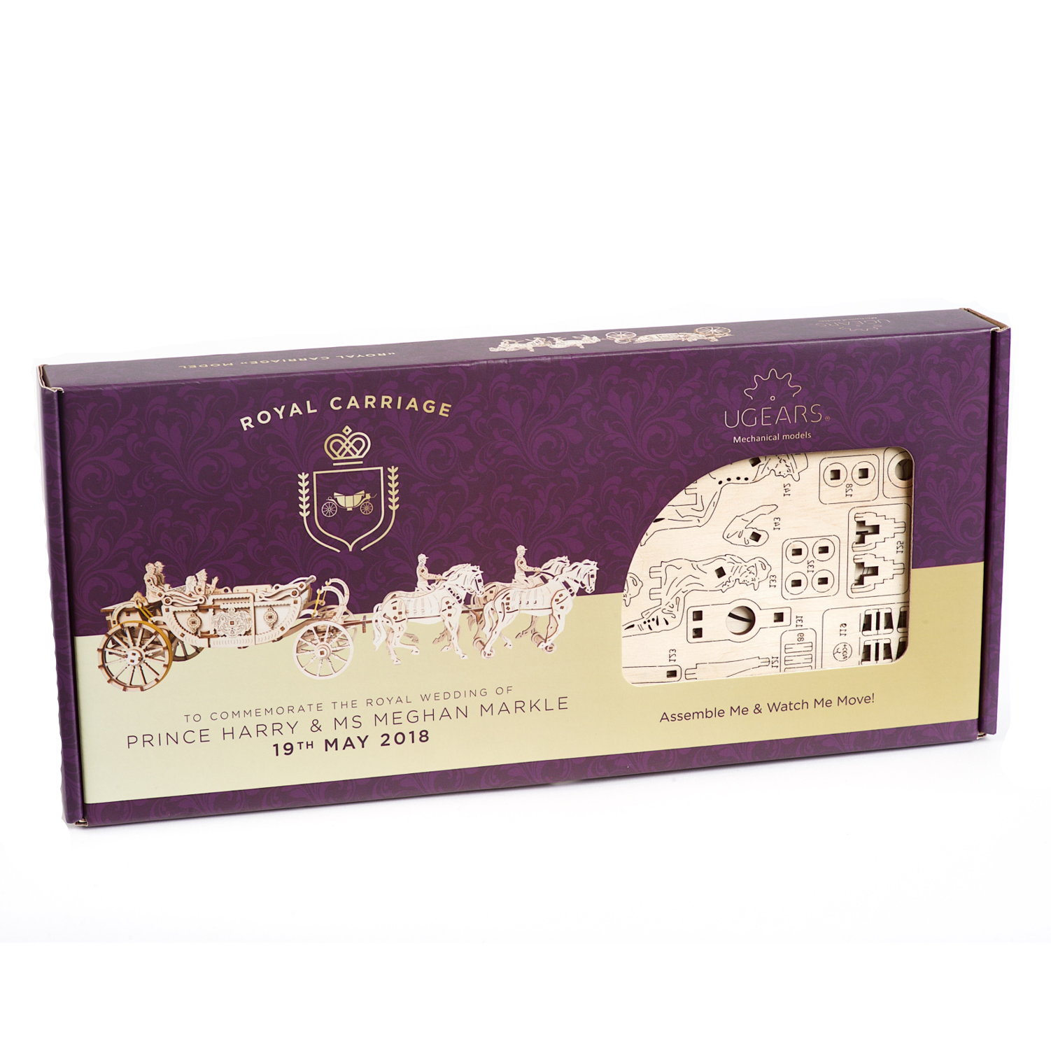 ugears-carrozza-reale-royal-carriage-kit-legno-3d image 3