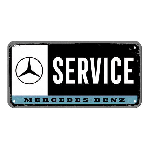 nostalgic-art-mercedes-benz-service-insegna-in-metallo-da-appendere-10x20-cm image 3