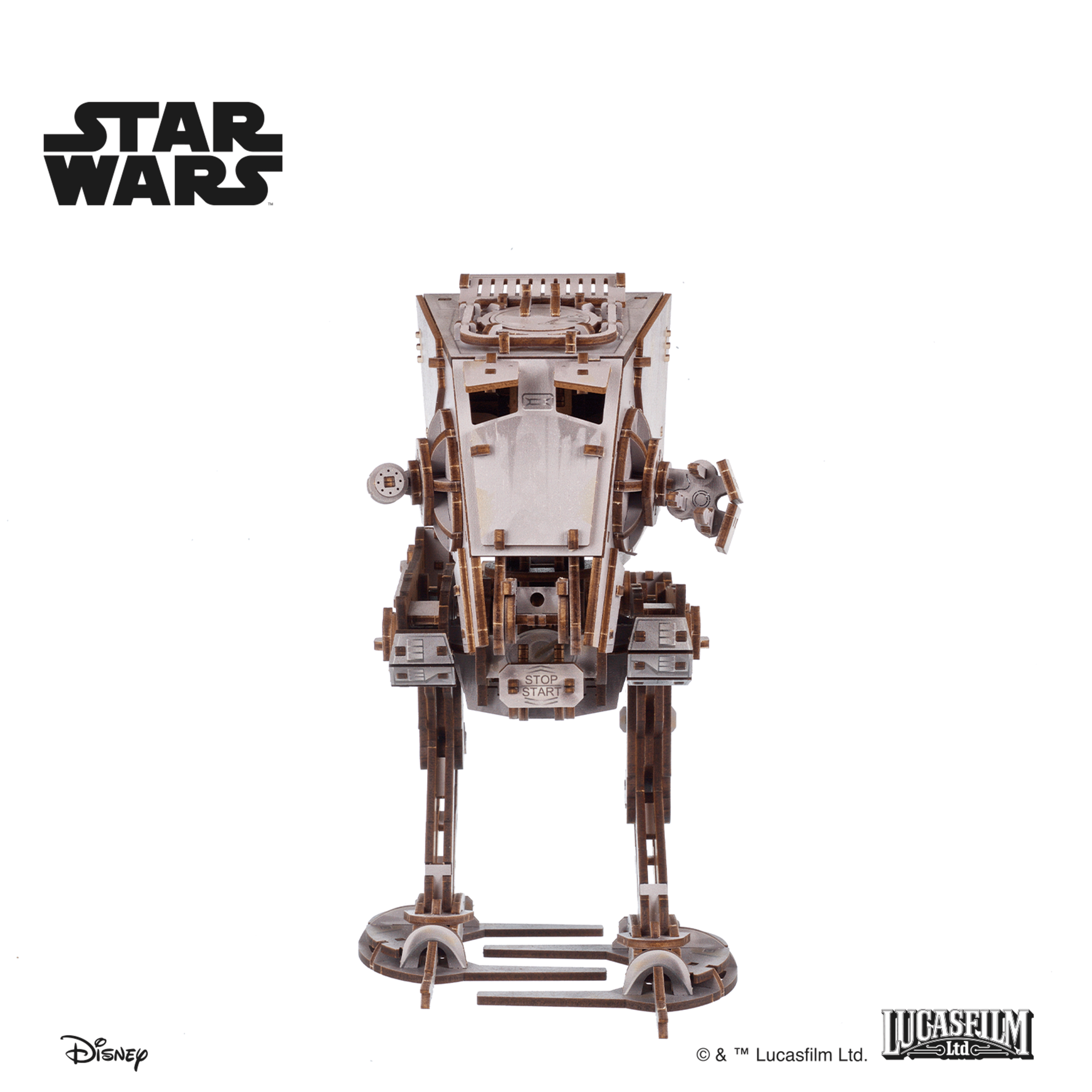 ugears-at-st-walker-star-wars-modellino-meccanico-in-legno-a-molla image 3