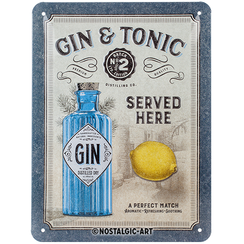 nostalgic-art-gin-tonic-served-here-targa-in-metallo-15x20-cm image 1
