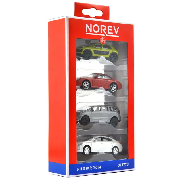 norev-pack-4-pcs-showroom-1-64-set-modellini-auto-minijet image 1