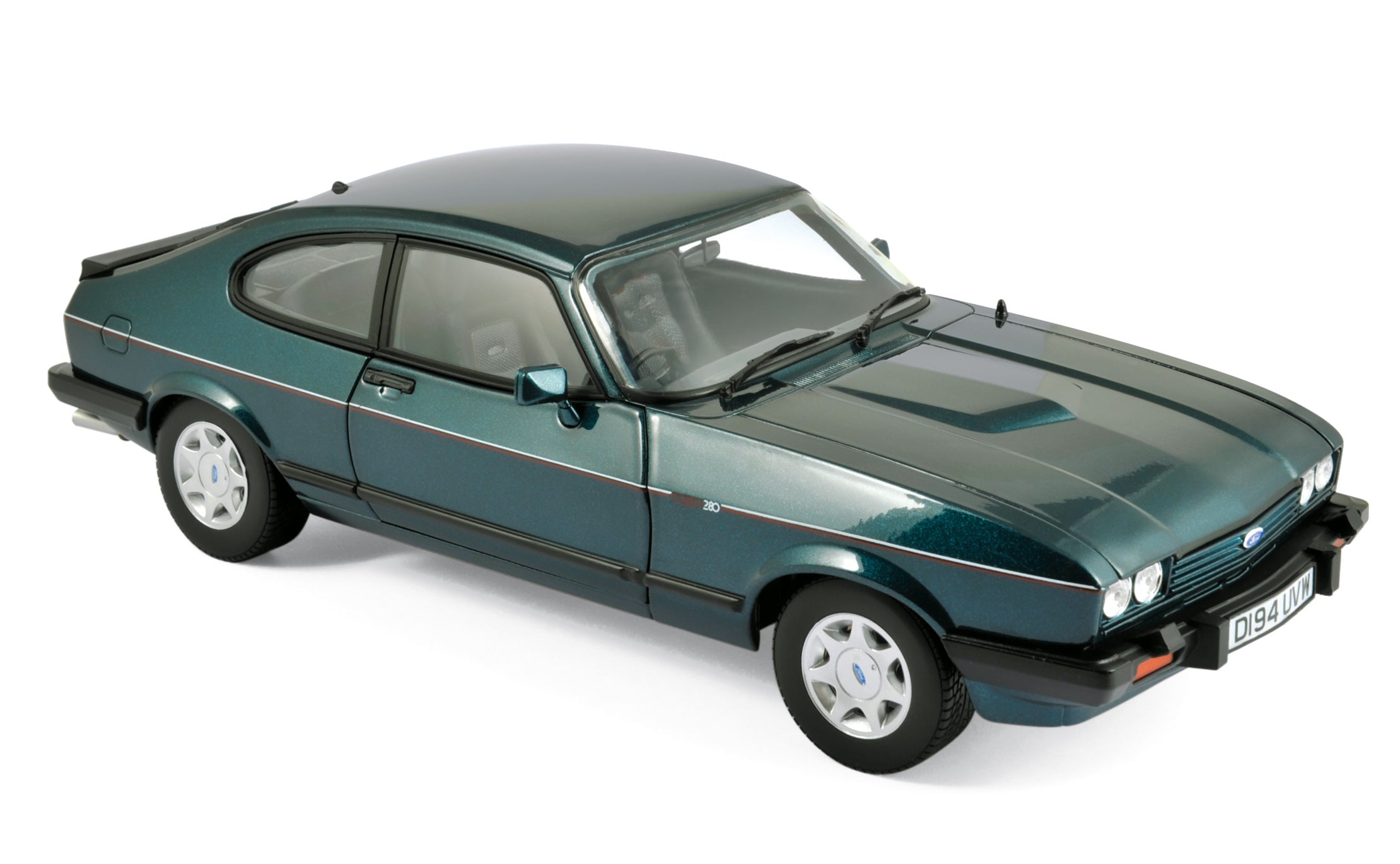norev-ford-capri-280-1986-verde-brooklands-metallizzato-modellino-1-18-edizione- image 1