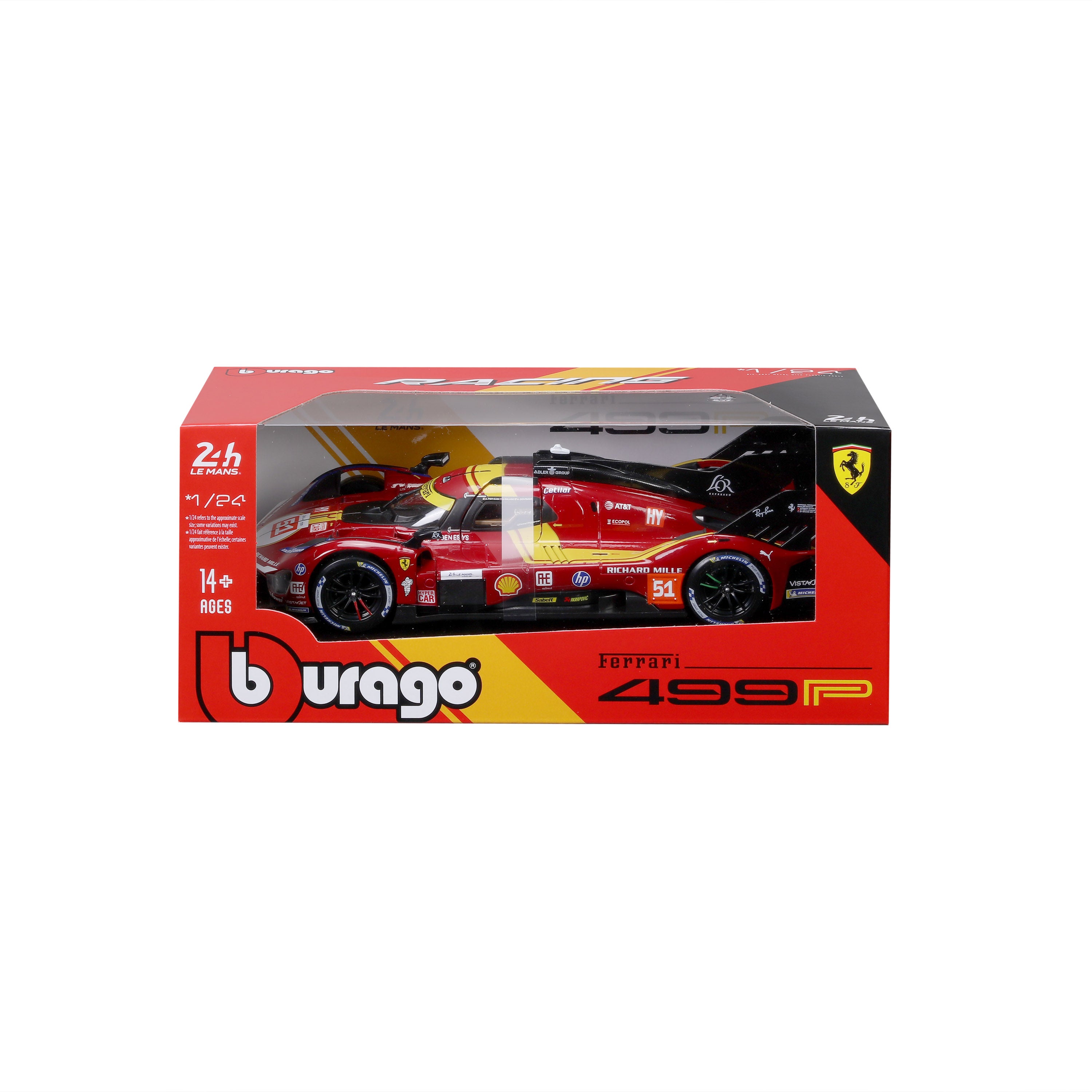 bburago-ferrari-499p-n-51-le-mans-2025-hypercar-1-24 image 7