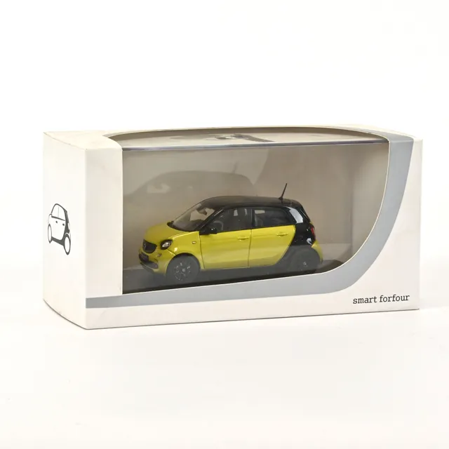 norev-smart-forfour-2015-modellino-auto-1-43-giallo image 1