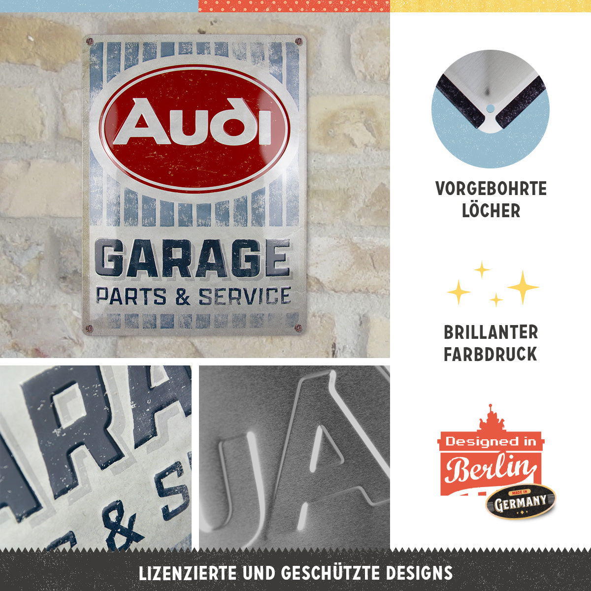 nostalgic-art-audi-garage-targa-metallica-30x40-cm image 4