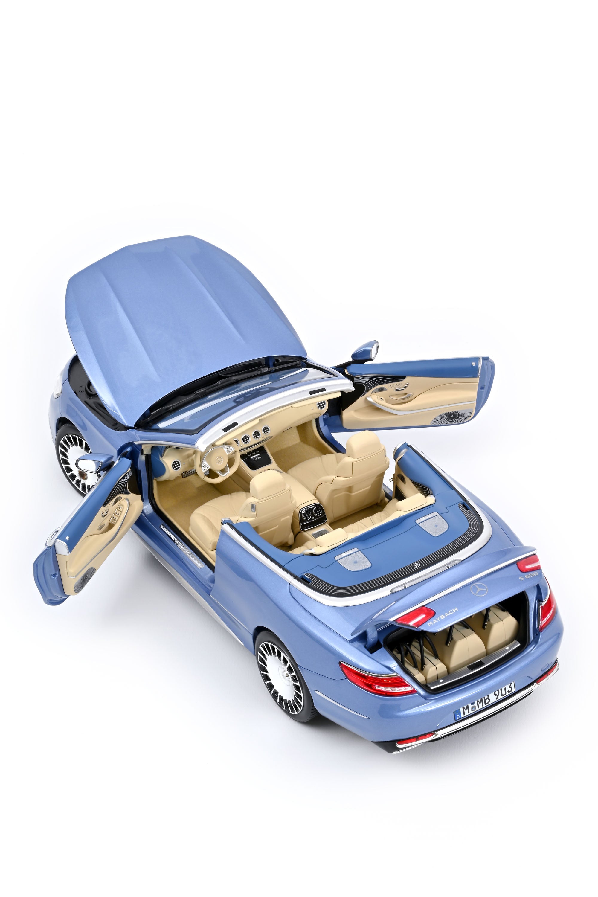norev-mercedes-maybach-s650-cabriolet-2018-modellino-auto-1-18-blu-metallizzato image 4