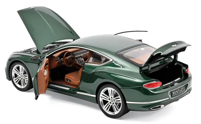 norev-bentley-continental-gt-2018-verdant-metallic-modellino-auto-1-18 image 1