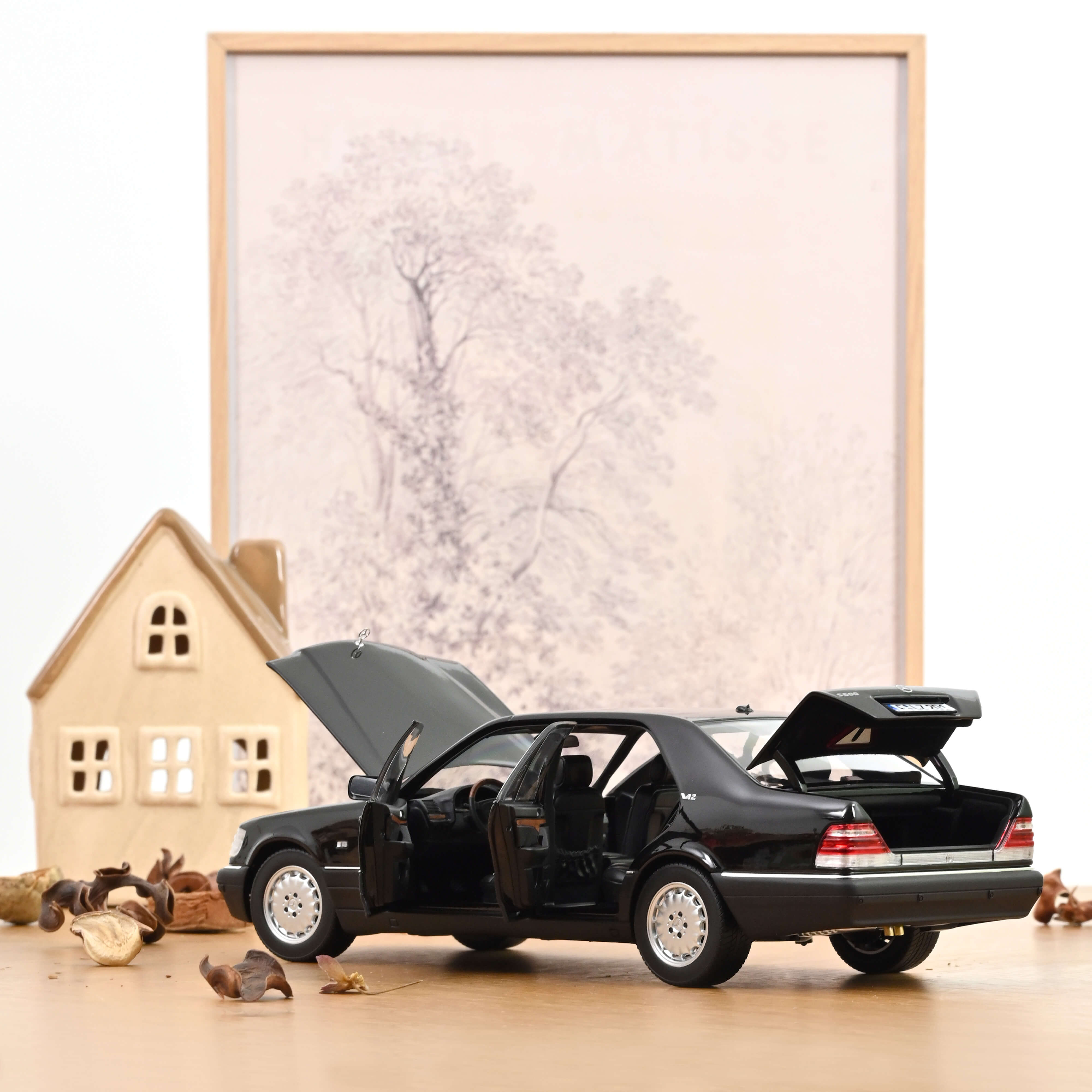 norev-mercedes-benz-s600-1997-modellino-auto-1-18-nero-ossidiana-metallizzato image 2