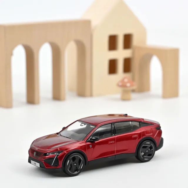 norev-peugeot-408-gt-hybrid-2023-modellino-auto-1-43-rosso-elixir image 1