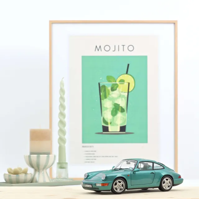 norev-porsche-911-carrera-2-1992-964-modellino-auto-1-18-verde-wimbledon image 1