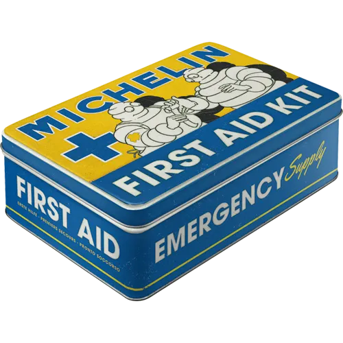 nostalgic-art-michelin-scatola-piatta-in-metallo-first-aid-kit-23x16x7-cm-da-2-5 image 1