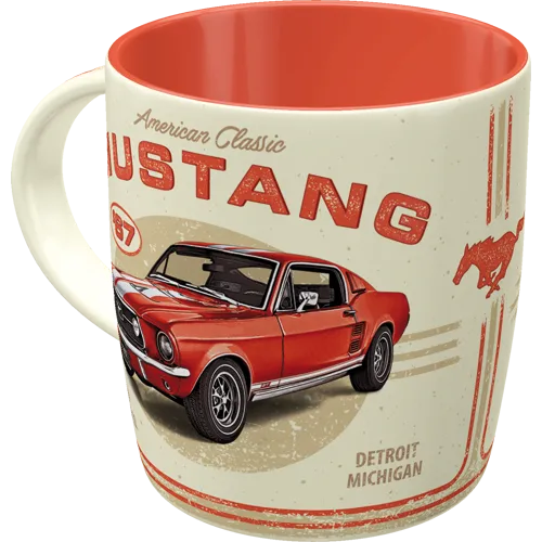 nostalgic-art-ford-mustang-gt-1967-red-tazza-in-ceramica-330-ml image 1