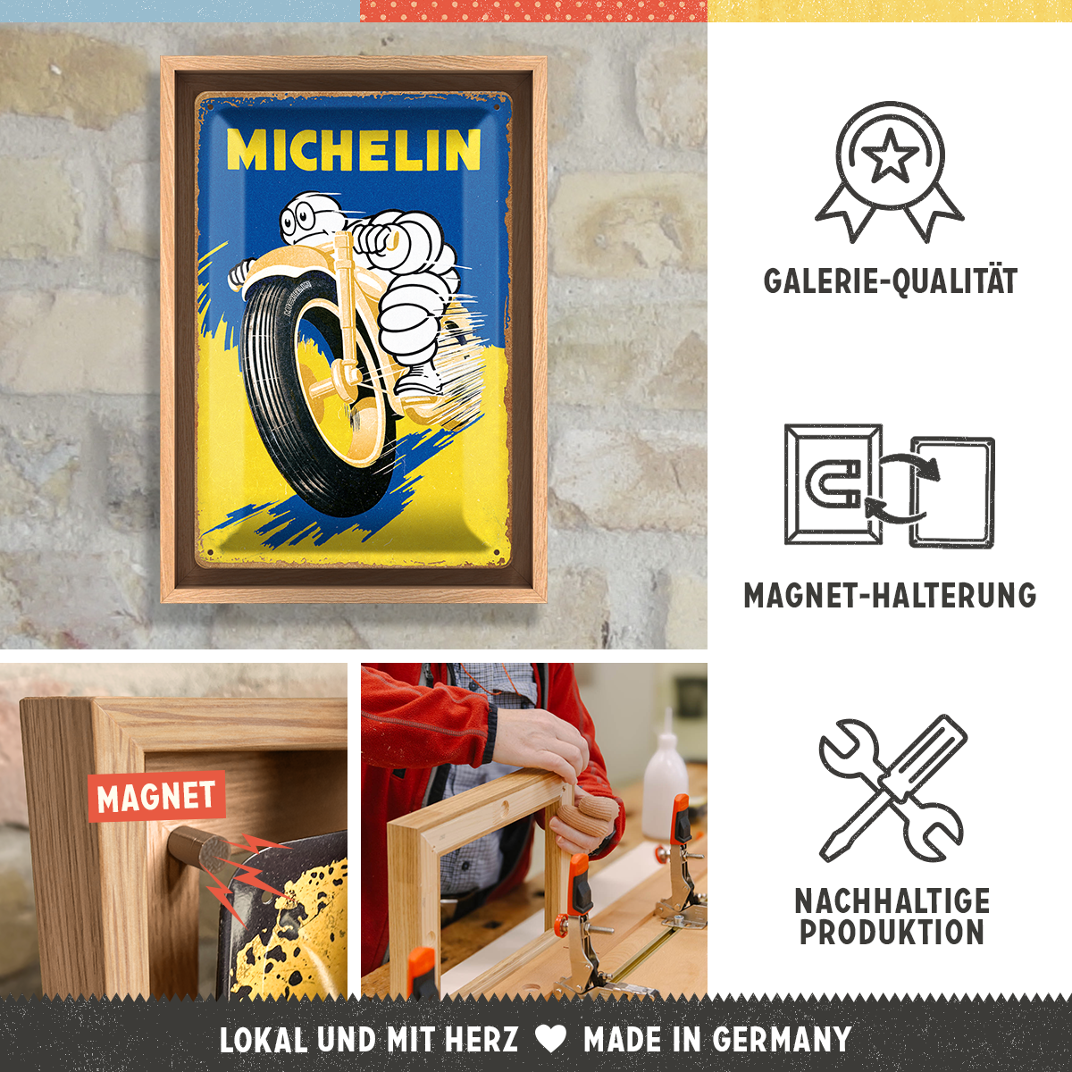 nostalgic-art-michelin-motorcycle-bibendum-cornice-n-frame-m-24x33-5-cm image 3