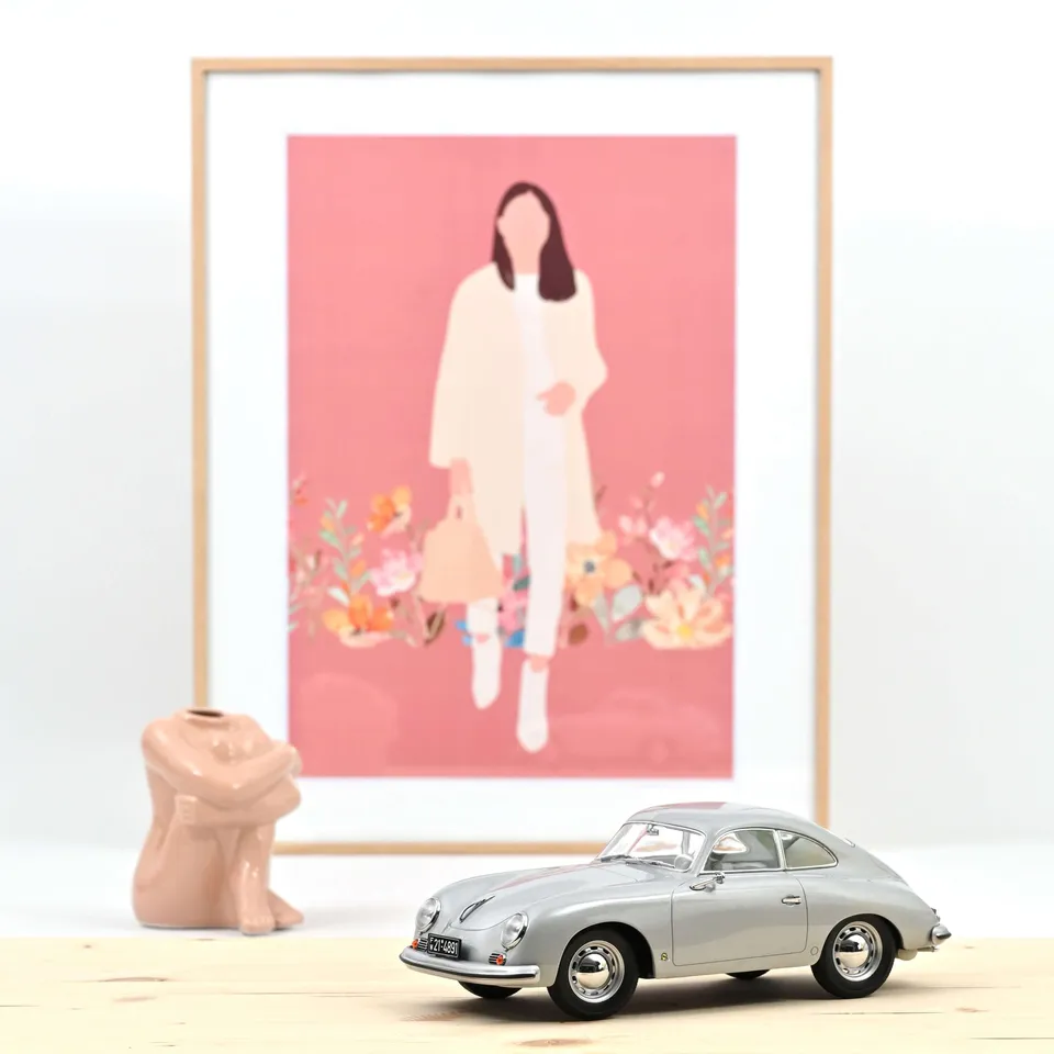norev-porsche-356-coup-1952-modellino-auto-1-18-argento-400-pezzi image 1