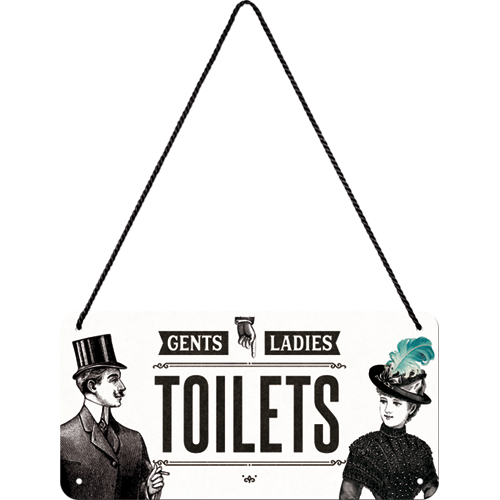 nostalgic-art-ladies-gentlemen-toilets-targa-da-appendere-in-metallo-10x20-cm image 2