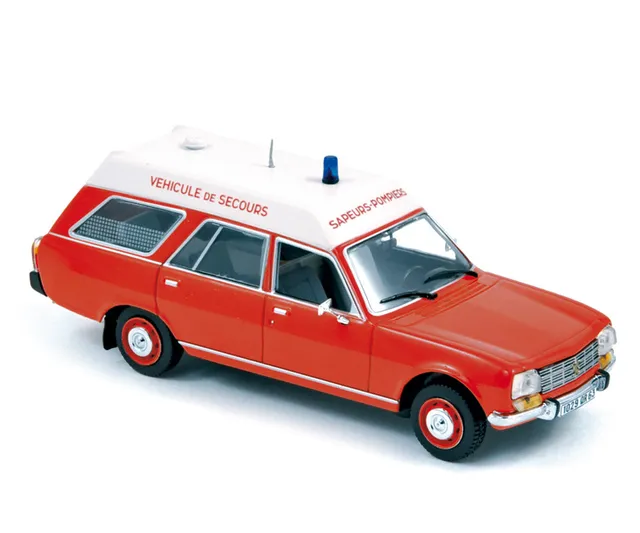 norev-peugeot-504-break-1979-pompiers-ambulance-1-43 image 1