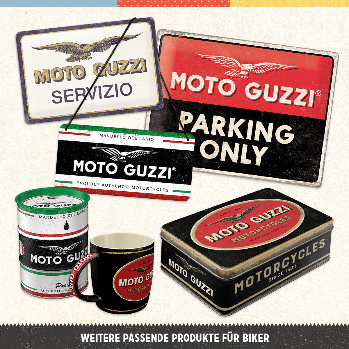 nostalgic-art-moto-guzzi-v-twin-engine-targa-rotonda-35-cm image 3