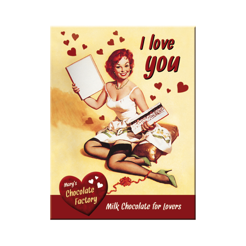 nostalgic-art-i-love-you-chocolate-magnete-da-frigo-6x8-cm image 1