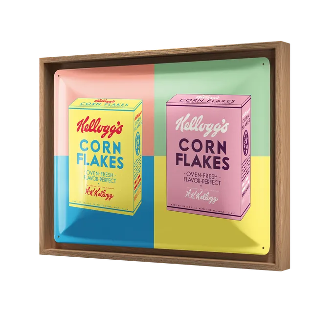 nostalgic-art-kellogg-s-packaging-pop-art-cornice-n-frame-l-33-5x44-cm image 1