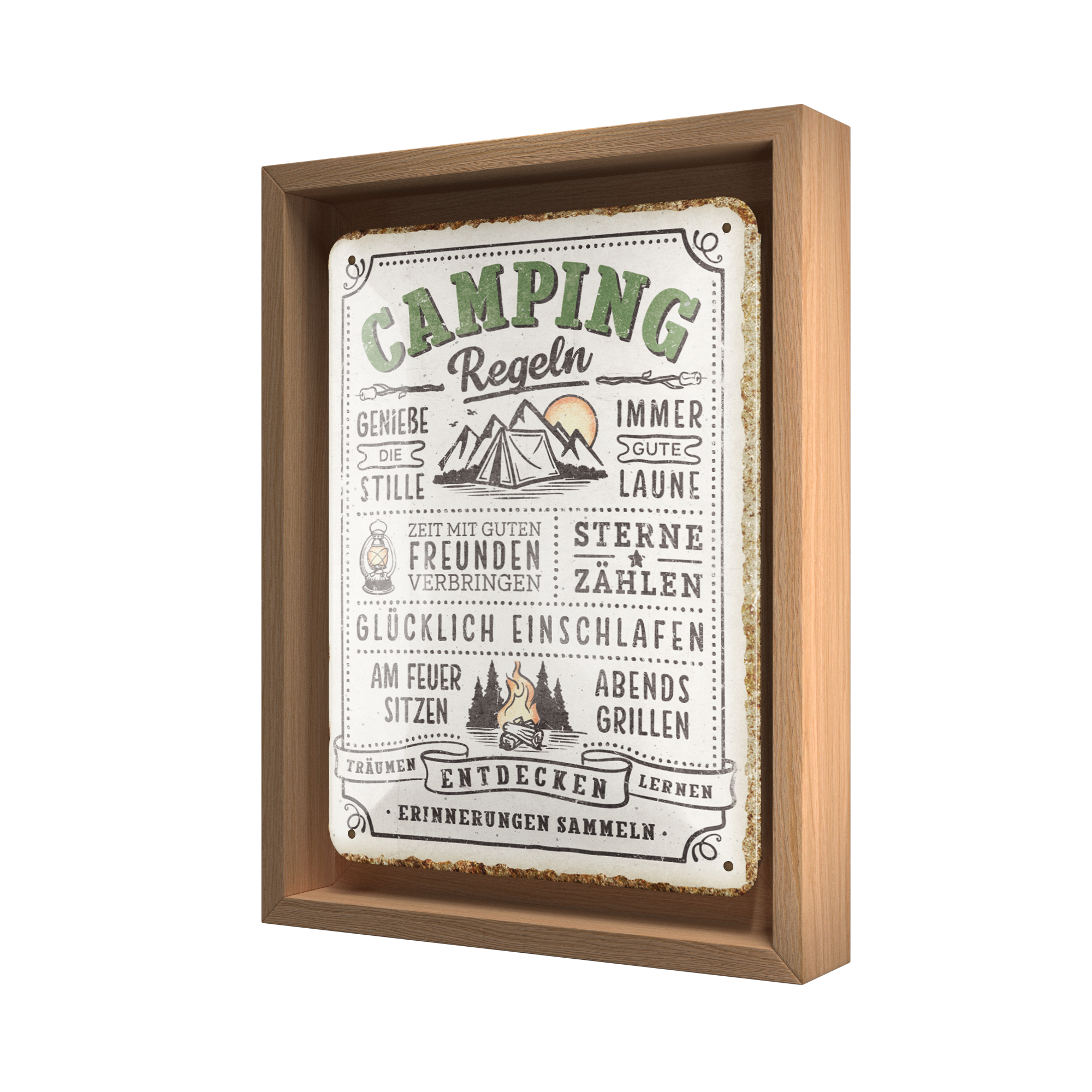nostalgic-art-camping-regeln-n-frame-s-edition-cornice-18-5x24-cm image 1