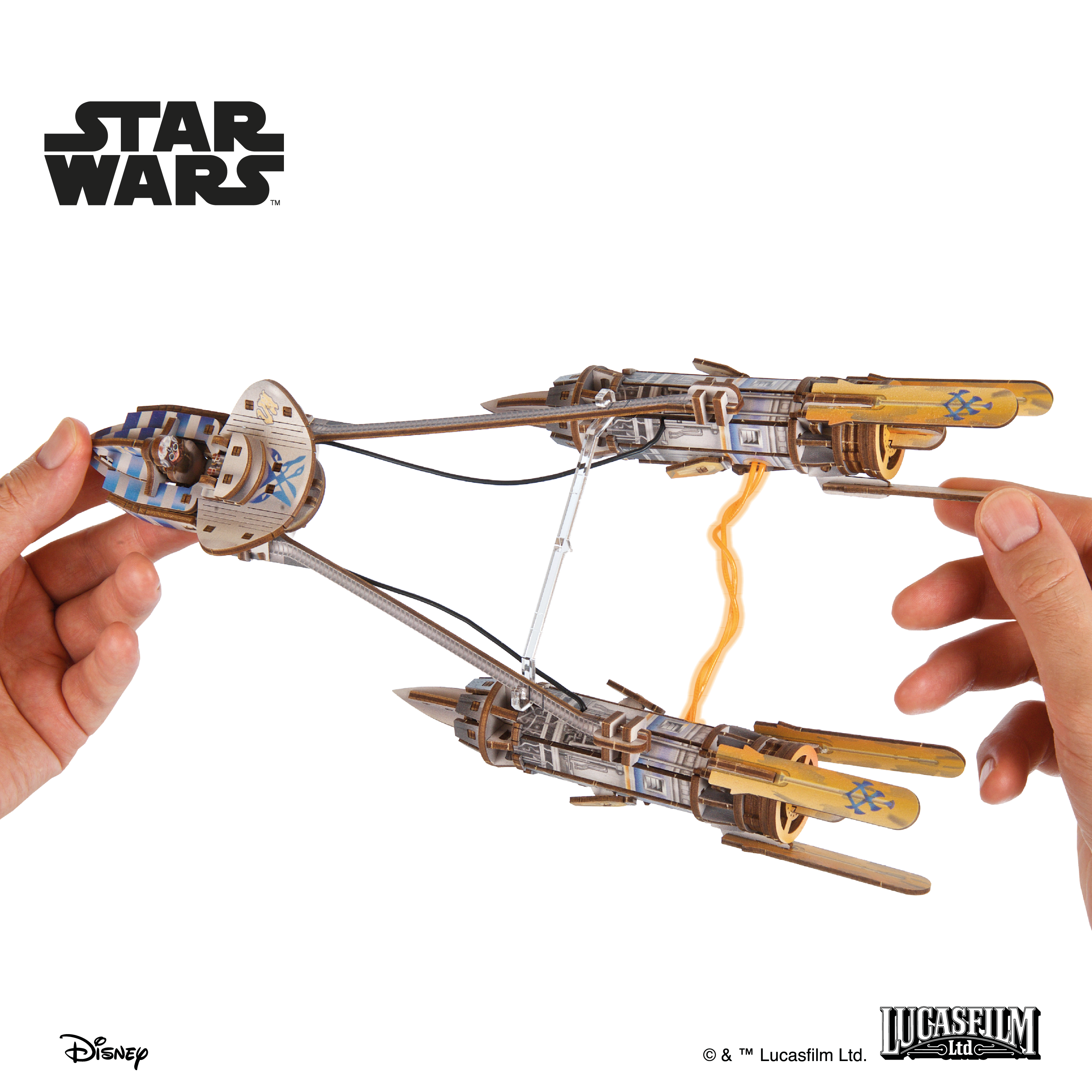 ugears-anakin-skywalker-s-podracer-star-wars-modello-3d-in-legno-meccanico-da-co image 8