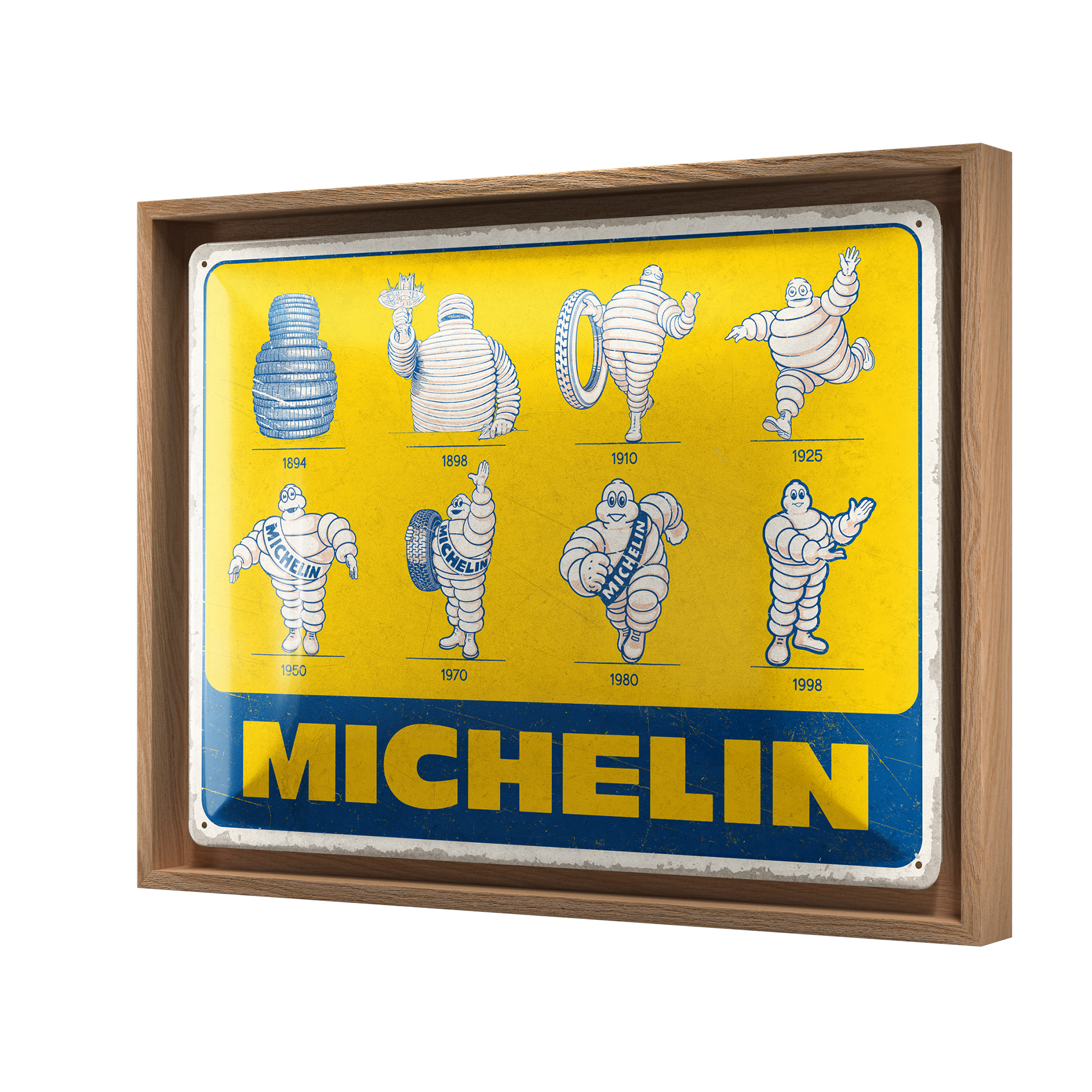 nostalgic-art-michelin-logo-evolution-cornice-n-frame-l-33-5x44-cm image 1