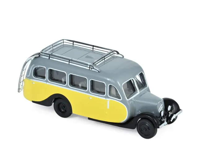 norev-citro-n-u23-autocar-1947-giallo-e-grigio-modellino-bus-1-87 image 1