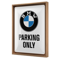 nostalgic-art-bmw-parking-only-white-targa-metallo-30x40-cm image 8
