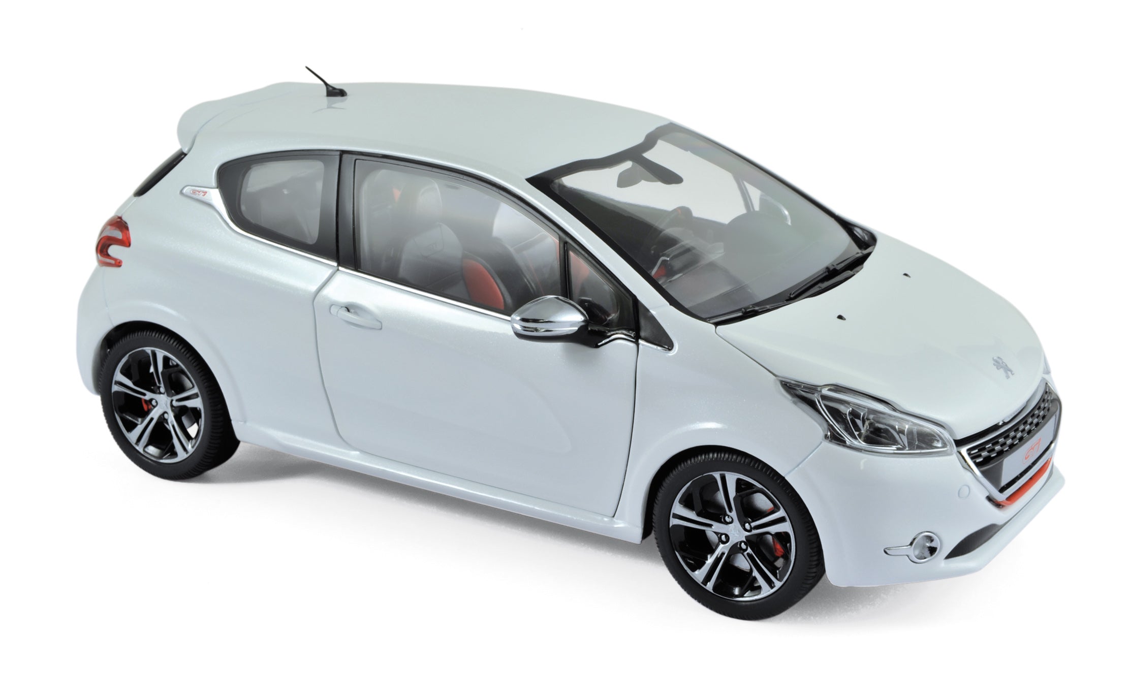 norev-peugeot-208-gti-2013-blanc-perle-modellino-auto-1-18 image 1