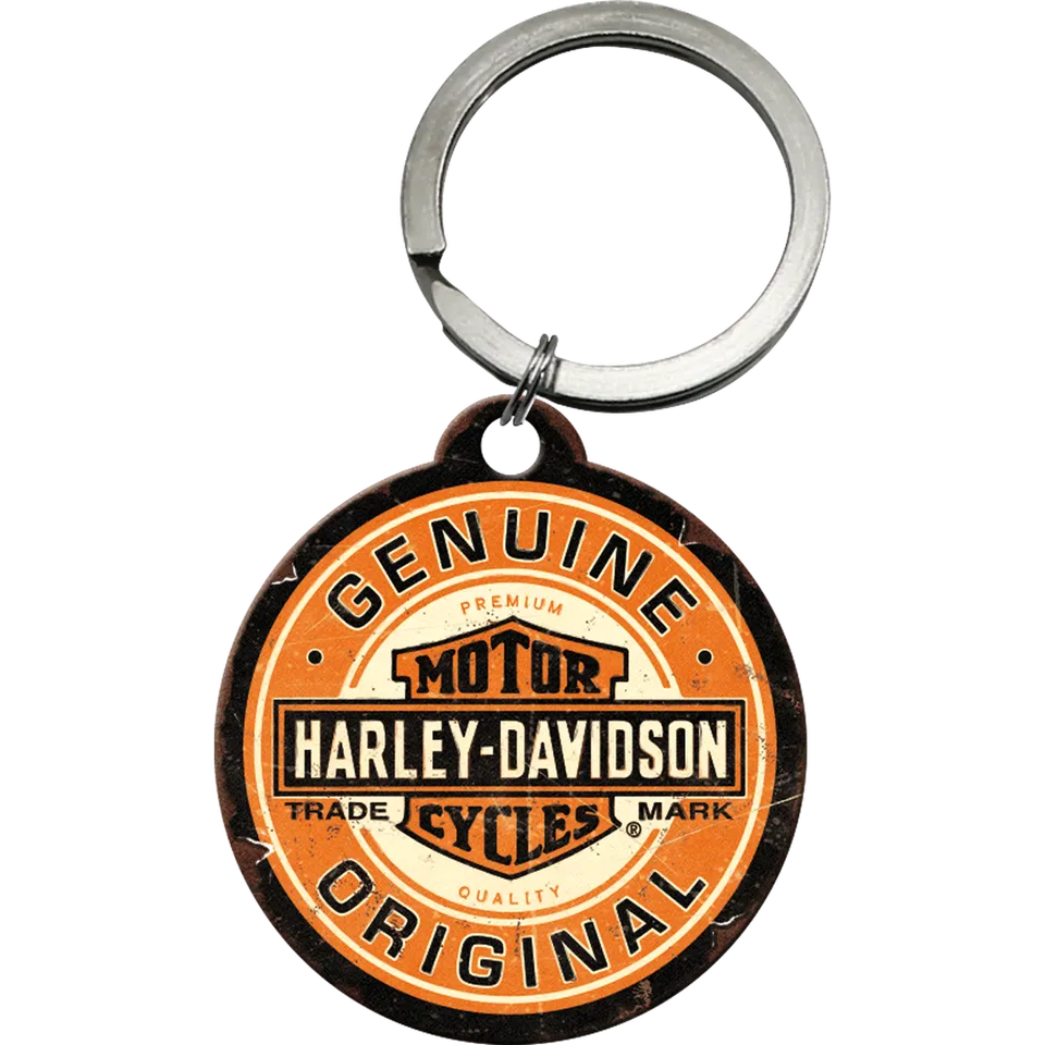 nostalgic-art-harley-davidson-genuine-original-portachiavi-in-metallo image 1