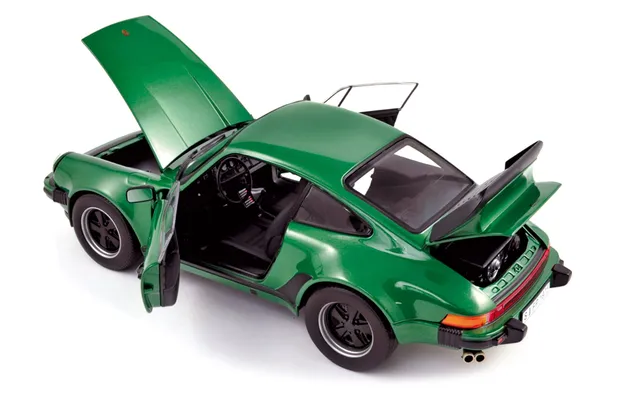 norev-porsche-911-turbo-3-3l-1975-verde-metallizzato-modellino-auto-1-18 image 1
