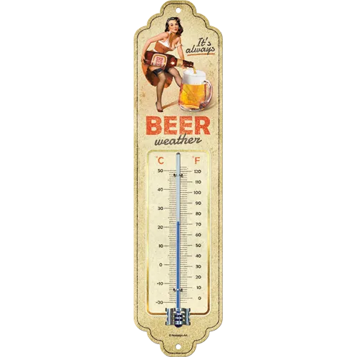 nostalgic-art-beer-weather-termometro-retr-6-5x28-cm image 1