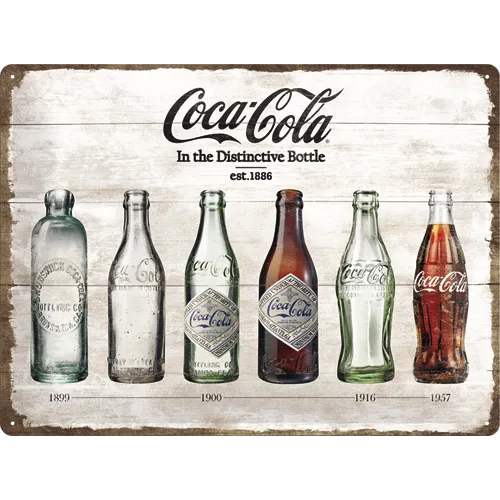 nostalgic-art-coca-cola-bottle-timeline-targa-in-metallo-30x40-cm-2 image 1