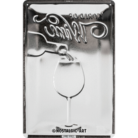 nostalgic-art-world-of-wine-targa-in-metallo-20x30-cm image 3
