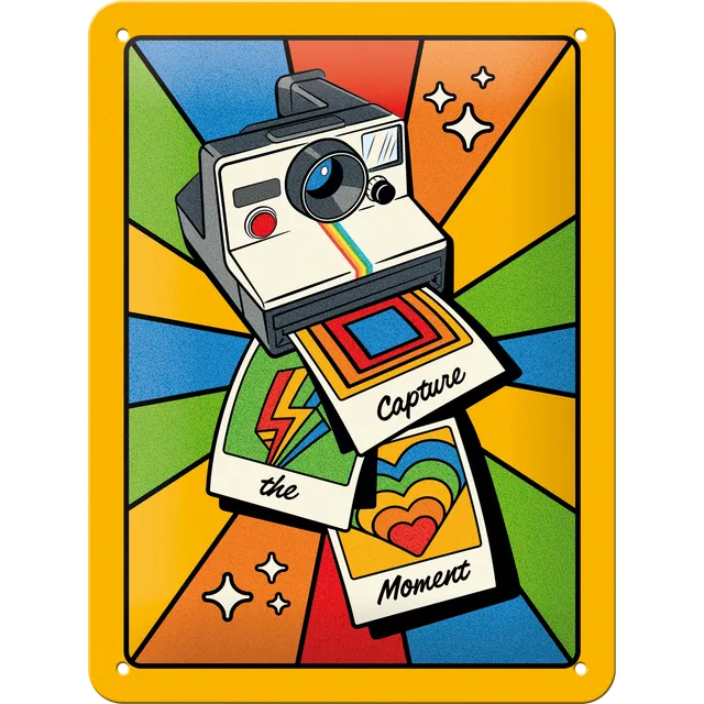 nostalgic-art-polaroid-capture-the-moment-targa-in-metallo-15x20-cm image 1