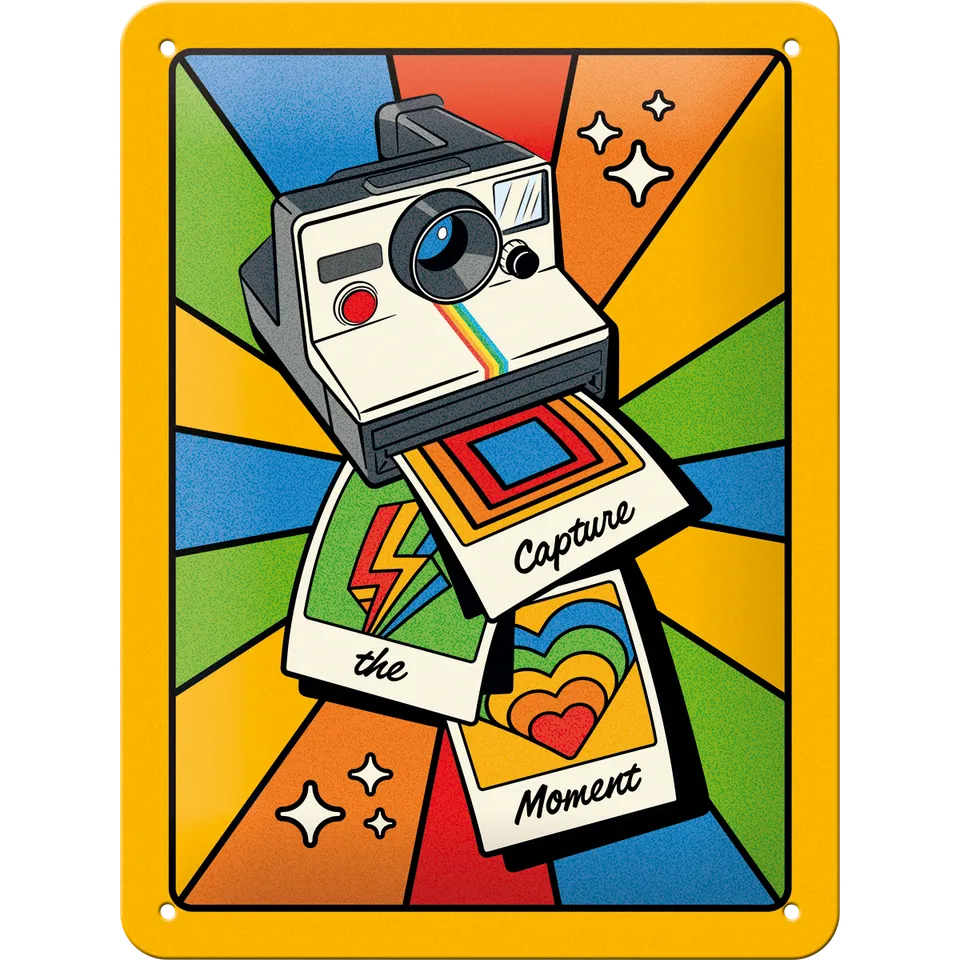nostalgic-art-polaroid-capture-the-moment-targa-in-metallo-15x20-cm image 1