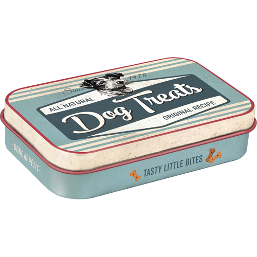 nostalgic-art-pfotenschild-dog-treats-blue-scatola-tascabile-in-latta-6-x-9-5-x- image 1