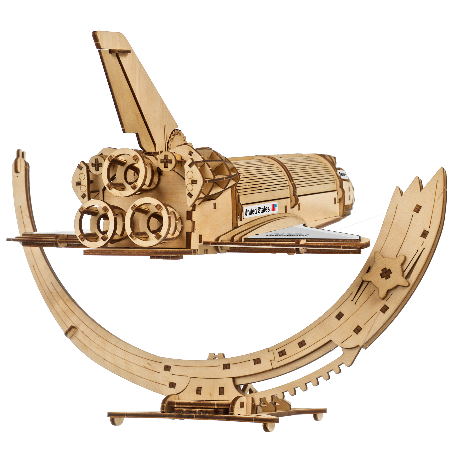 ugears-nasa-space-shuttle-discovery-modellino-meccanico-in-legno image 3