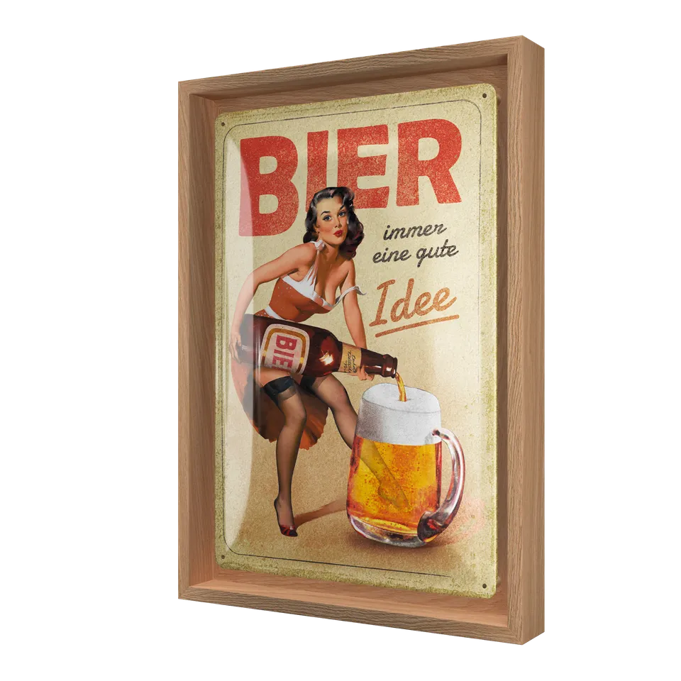 nostalgic-art-bier-immer-eine-gute-idee-special-edition-targa-con-cornice-n-fram image 1