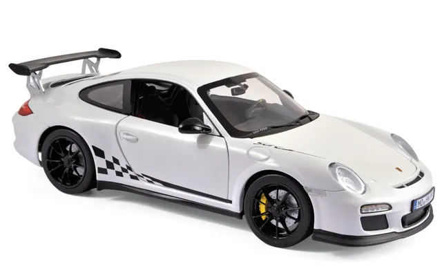 norev-porsche-911-gt3-rs-2010-bianca-e-nera-1-18-modellino-auto image 1