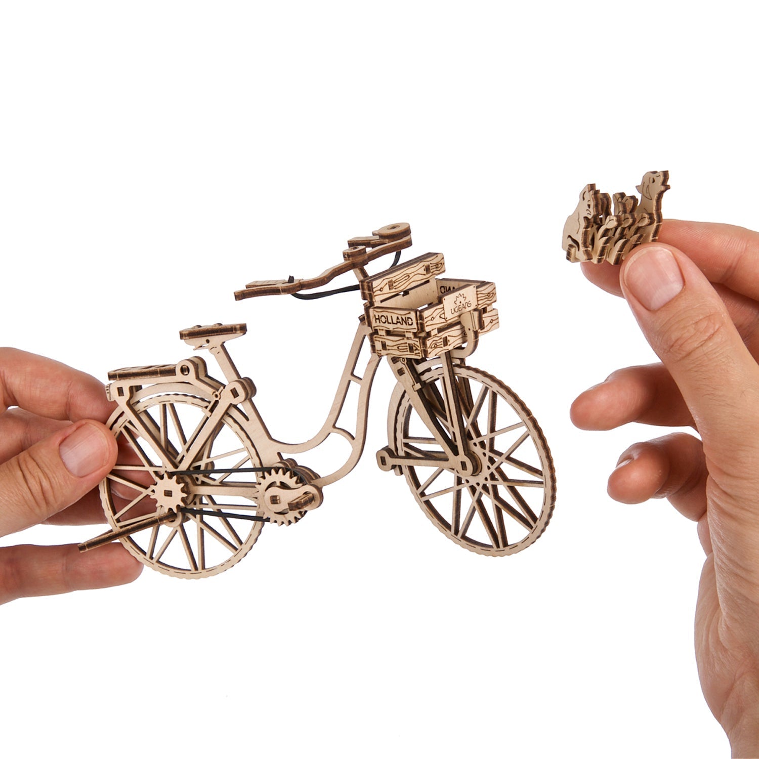ugears-dutch-bicycle-u-mini-puzzle-3d-meccanico-in-legno-amsterdam image 4