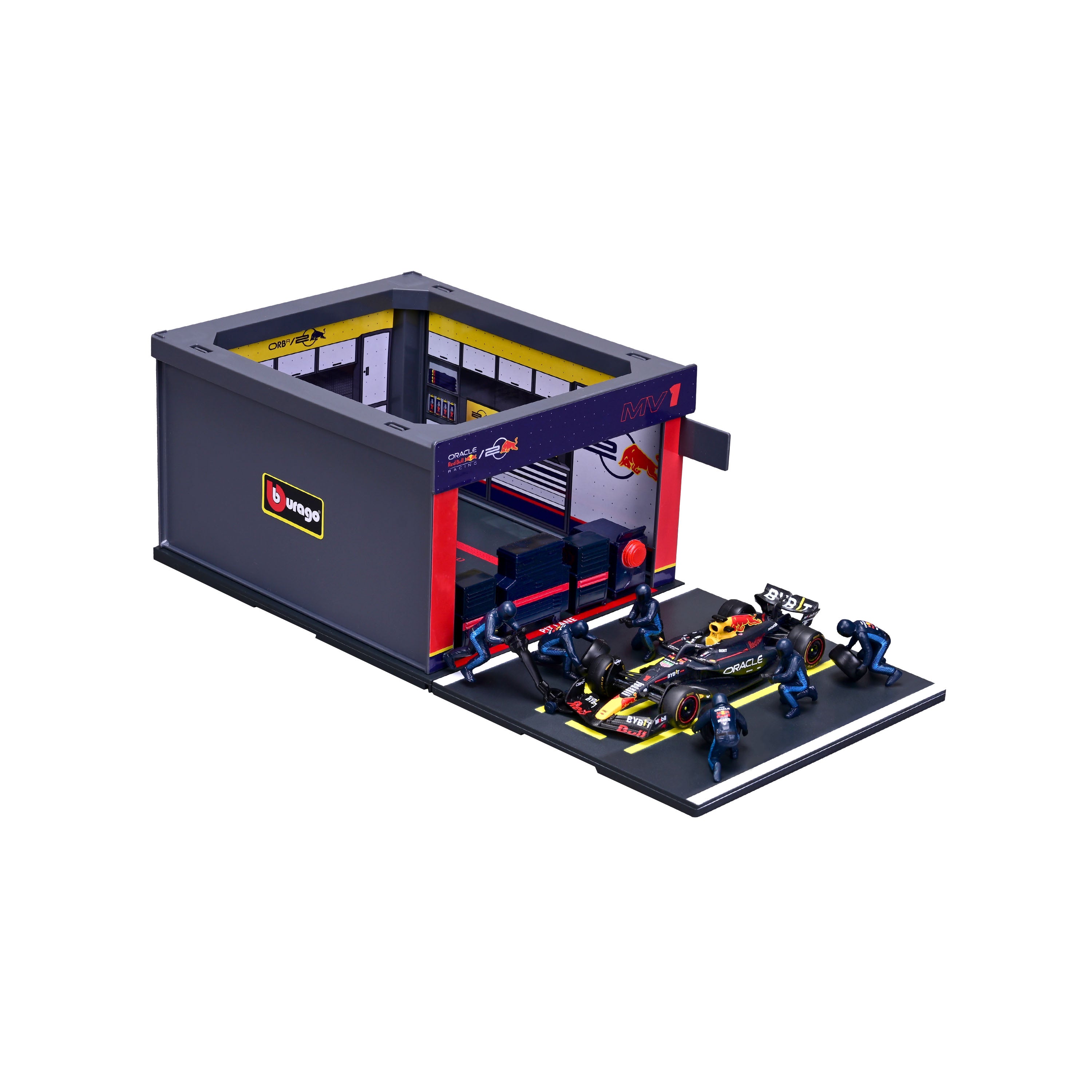 bburago-red-bull-pit-stop-rb20-1-max-verstappen-f1-2024-playset-diorama-scala-1- image 5