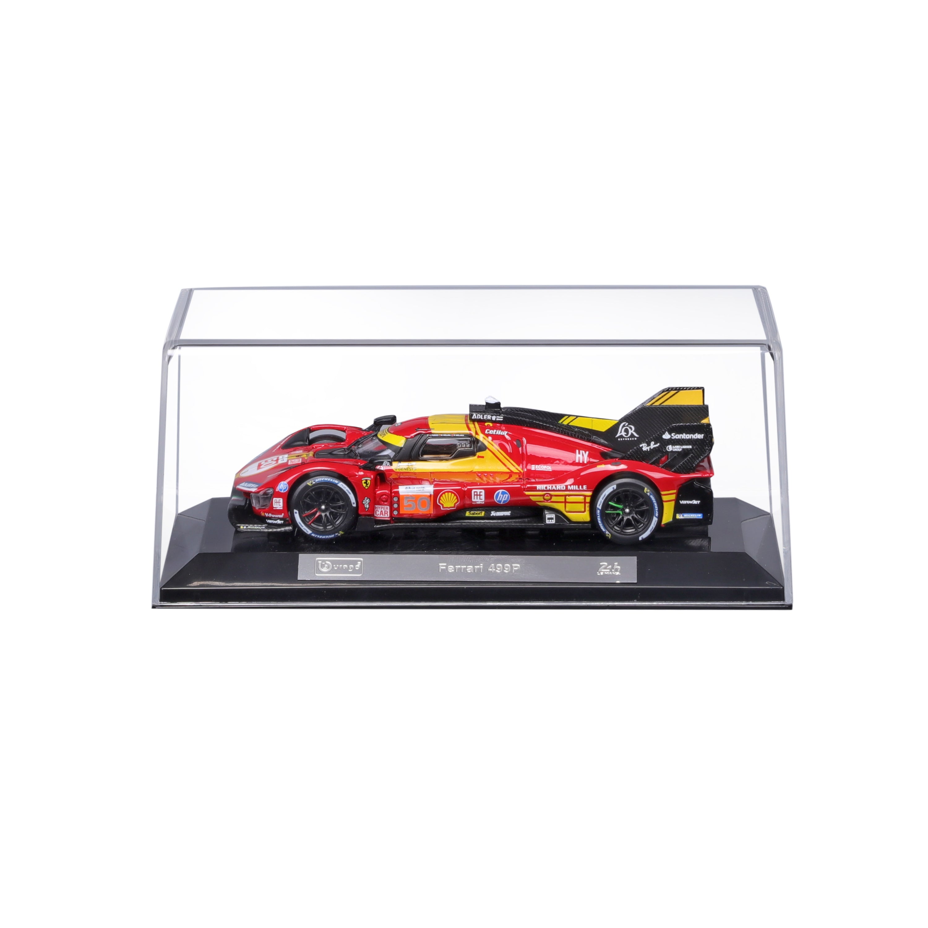 bburago-ferrari-499p-50-campione-24h-le-mans-2024-1-43-con-teca image 2