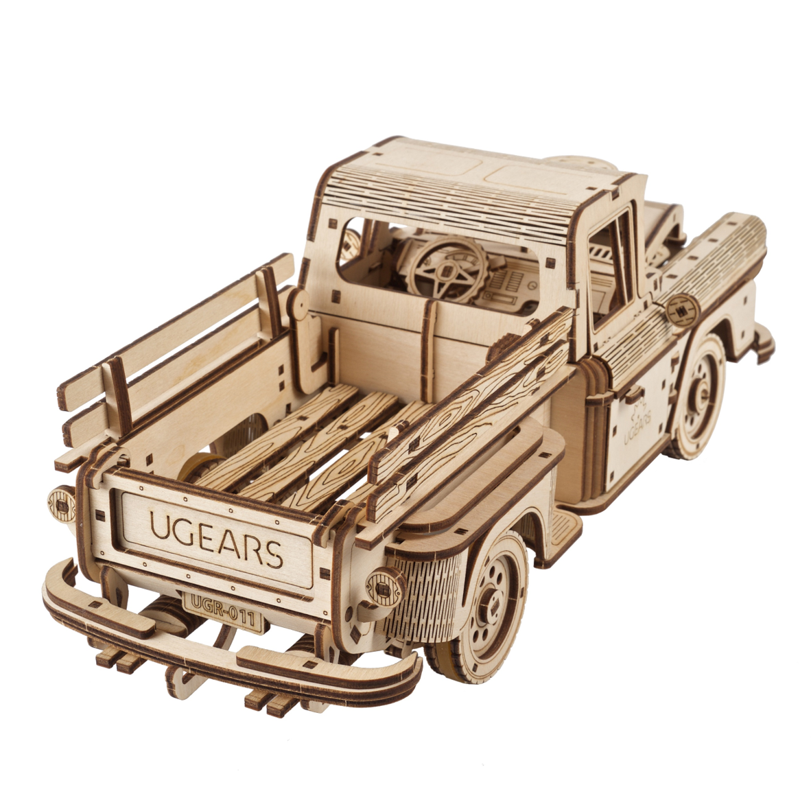 ugears-pickup-lumberjack-modello-in-legno-da-costruire-camioncino image 2