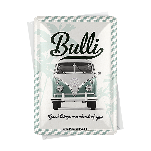 nostalgic-art-vw-good-things-are-ahead-of-you-metal-card-10x14-cm image 2