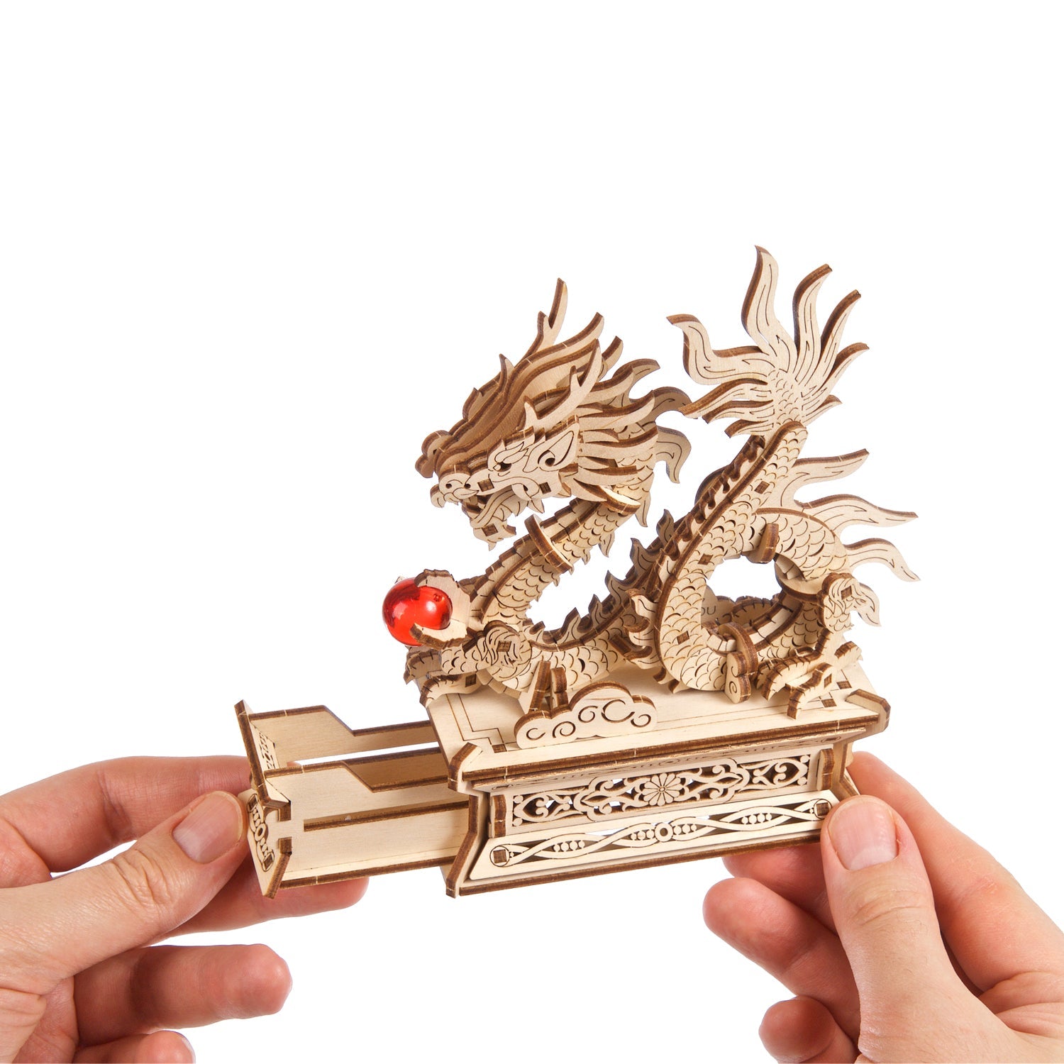 ugears-wood-dragon-modello-3d-in-legno-con-portagioie-e-cassettino-segreto image 4