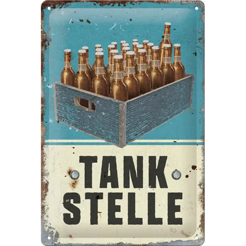 nostalgic-art-tankstelle-bier-targa-in-metallo-20x30-cm-2 image 1