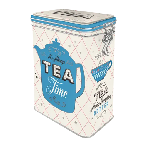 nostalgic-art-tea-scatola-latta-con-coperchio-clip-7-5x11x17-5-cm image 1