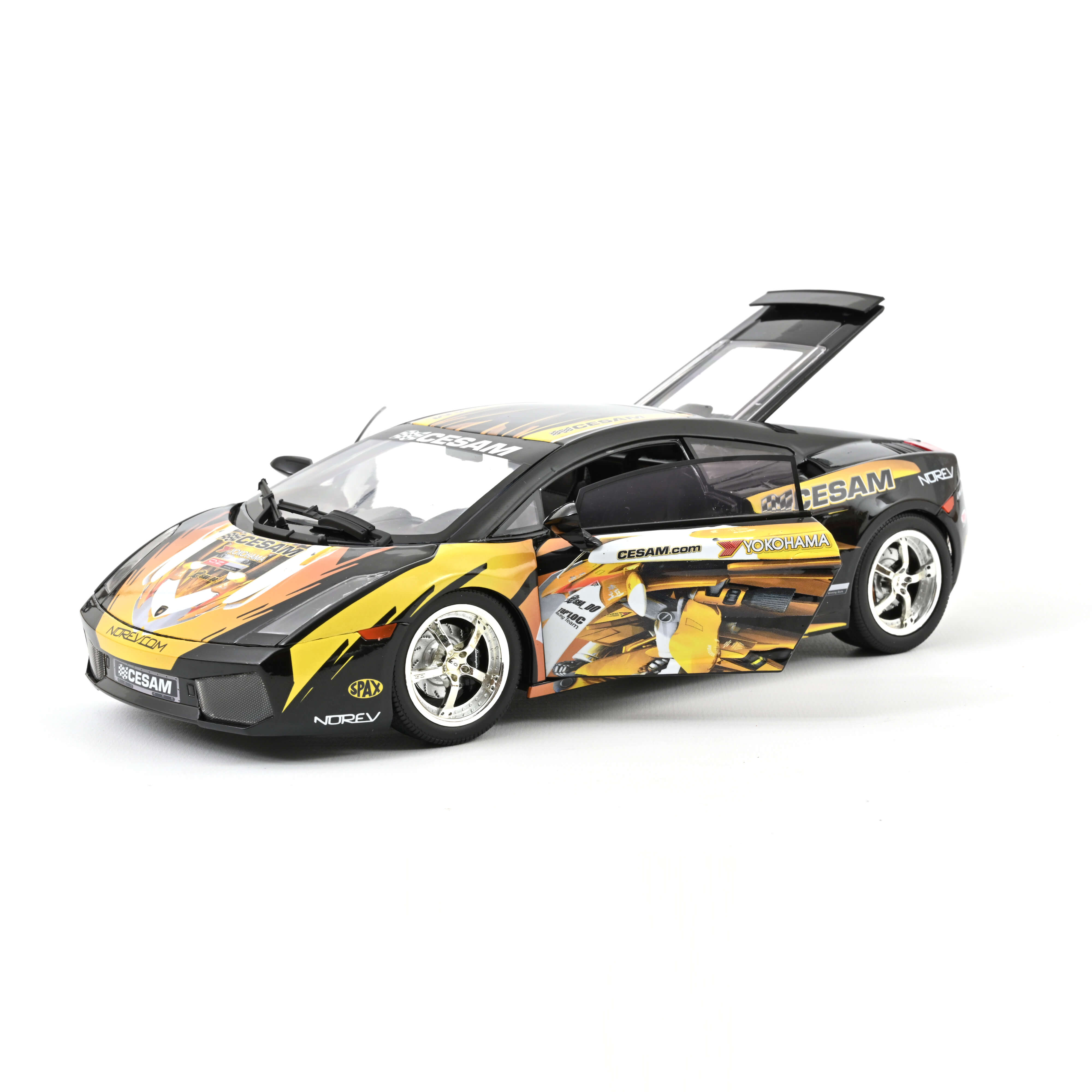 norev-lamborghini-gallardo-cesam-noir-modellino-auto-1-18-nero image 2