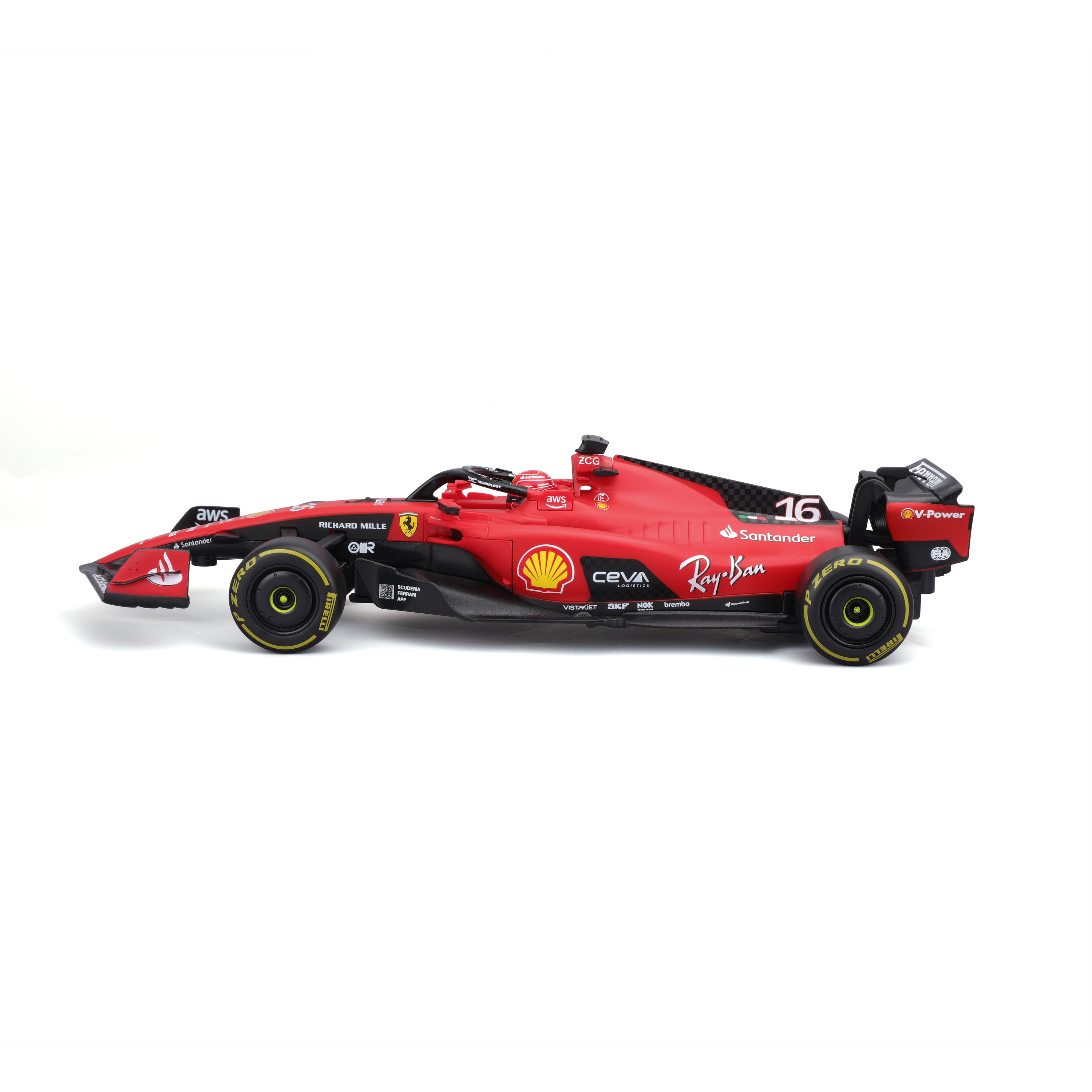 maisto-tech-ferrari-f1-sf-23-16-leclerc-rc-1-24-auto-radiocomandata image 3